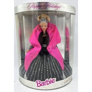 Vintage 1998 Happy Holidays Barbie Doll #20200 Special‎ Edition Mattel (NIB)